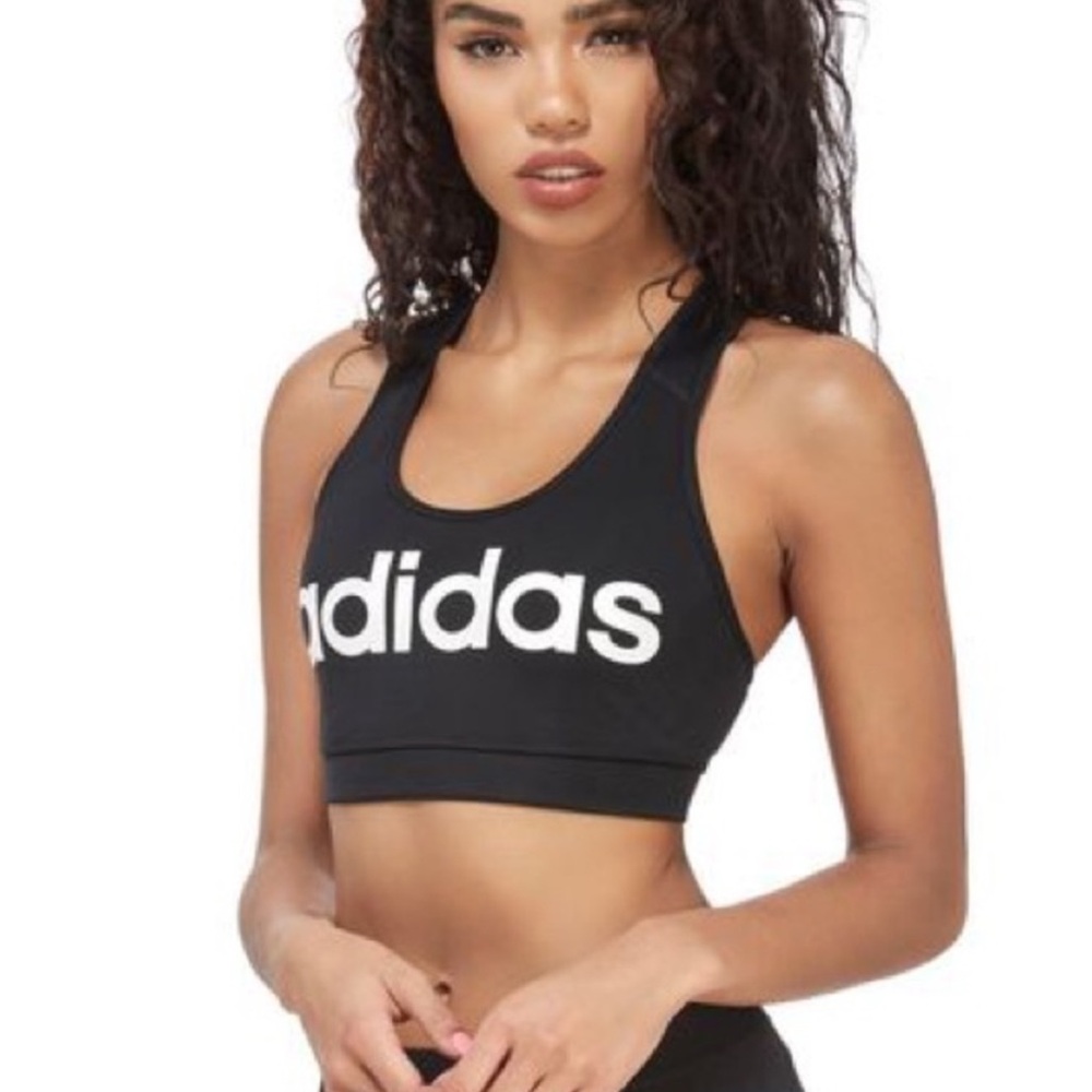 Adidas Women's Black Logo Sports Bra XL